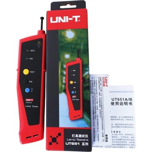 UNI-T UT651A Handheld Lamp Luminometer Photometer Measure Tester Detector Led Fluorescent Light Bulbs w/ Flashlight Luxmeter