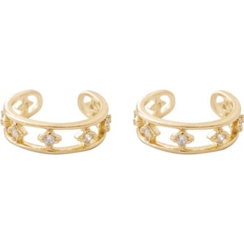 RZ068 Ins Niche Design Simple And Versatile Hollow Ear Bone Clip Female Without Pierced Ear Clip