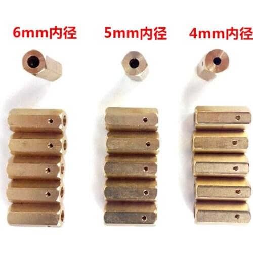 Hex coupling / shaft coupling /Hexagon connector copper product /length30mm 6 mm,5mm,4 mm/wheel,for RC cars,flexible coupling