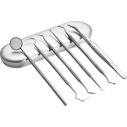 Dental Mirror Sickle Tartar Scaler Teeth Pick Spatula Dental Laboratory Equipment Dentist Gift Oral Care Tooth Cleaning Tools