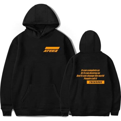ATEEZ Print Hoodies Men/women 2019 New Fashion Hip Hop Hoodies High Quality Harajuku Streetwear Hoodies ATEEZ Mens Sweatshirt