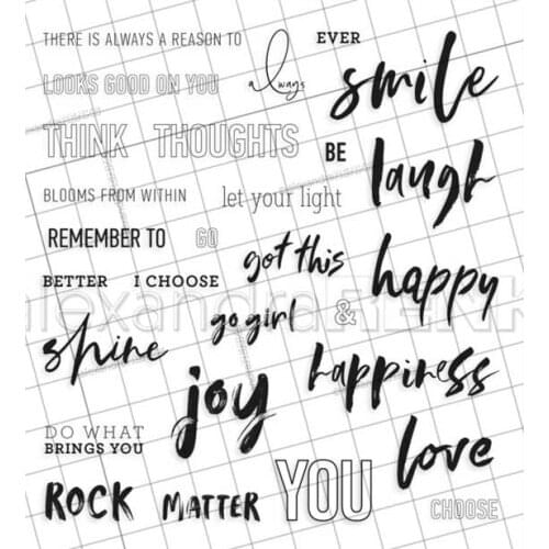 Smile stamp Clear Stamp for Scrapbooking Transparent Silicone Rubber DIY Photo Album Decor 596