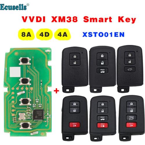 VVDI XM Smart Key Universal Remote Key 8A for KEY TOOL Plus Max VVDI2 VVDI Mini for Toyota Lexus Support Renew and Rewrite