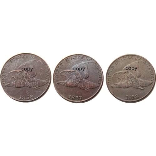 US A set of(1856 1857 1858) Flying Eagle Cent Copy Decorate Coin