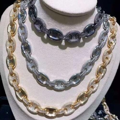 40'' New style Golden plated Paved Necklace Pendant Chain Jewelry Connector DIY Fine Jewellery Making