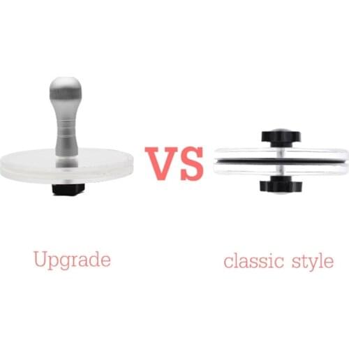 MXLC LP Vinyl Record Cleaner Clamp Aluminum handle Record Label Saver Protector Waterproof Acrylic Clean Tool