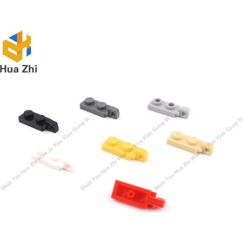 10PCS 44301 Hinge Plate 1 x 2 Locking with 1 Finger On End, with Groove Building Blocks Parts MOC DIY Education Build Brick