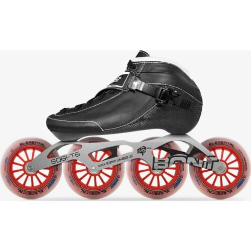 2020 Original Bont NGage Adult Speed Inline Skates Heatmoldable CarbonFiber Boot 4*90/100/110mm Elemental Wheels Skating Patines