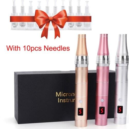 Wireless Dr Pen Ultima Derma Pen with 10pcs Needles Micro Needling Pen Mesotherapy Auto Micro Needle Derma System Therapy Tools