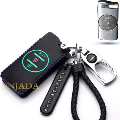 1PCS For Chery Tiggo 8 5X 7PRO 3x 8 plus 7 Arrizo 5 gx eQ7 Leather Car key cover Case Remote control protective cover 2020 2021