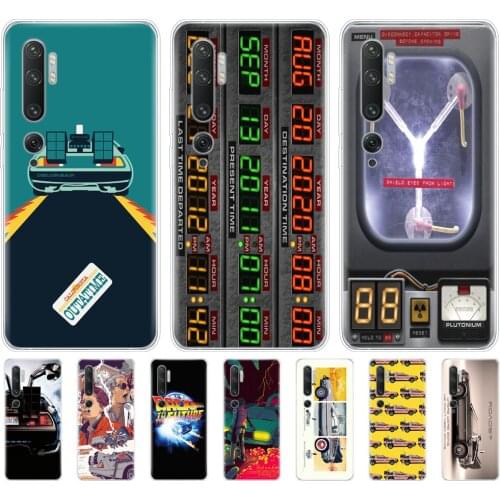Silicon phone case for redmi 8a 8 for xiaomi mi 10 pro mi NOTE 10 PRO MI 9 lite redmi note 8 PRO 8T 9S DeLorean Time Machine