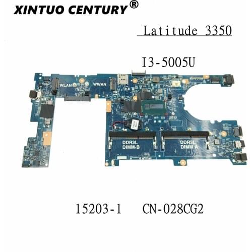 CN-028CG2 028CG2 28CG2 FOR Dell Latitude 3350 Laptop Motherboard w i3-5005U 2.0GHz100% fully tested