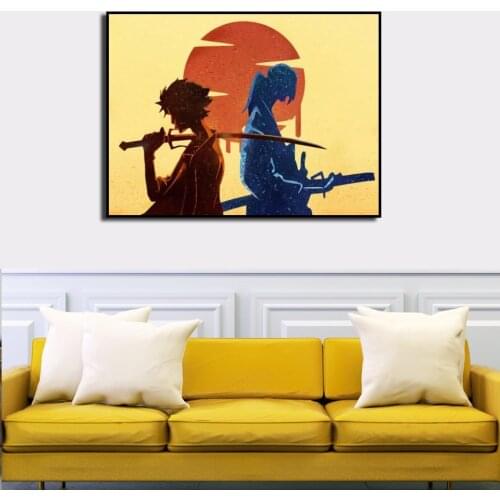 DIY 5D Diamond Painting High-Definition Samurai Champloo Anime Cross Stitch Kit Embroidery Mosaic Rhinestones Home Decor
