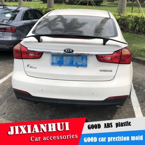 For Kia Forte Spoiler 2006-2018 K3 Forte Spoiler TF ABS plastic Material Car Rear Wing Color Rear Spoiler