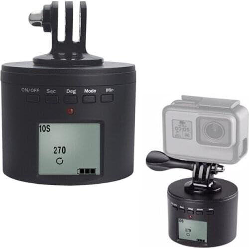 Electric tripod adapter Multifunction Turntable Mount For Gopro Hero 7 Osmo Action For iphone Digital camera 360 Multi-Camera