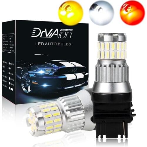2pc 1200LM Canbus P21W 1156 BA15S LED Bulb For Skoda Superb 2 FL 2010 2011 2012 2013 LED Daytime Running led lights DRL Lamp