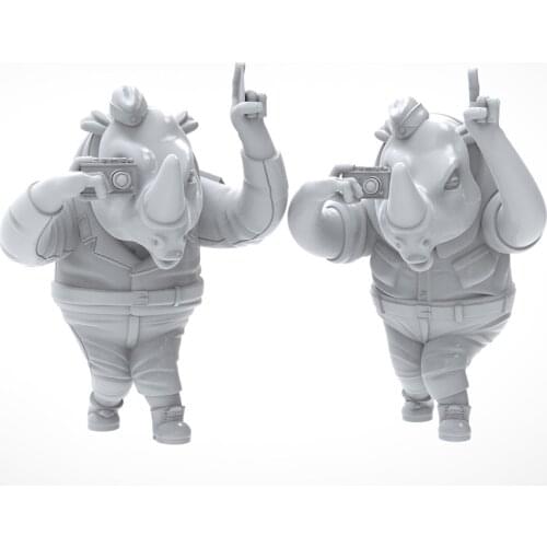 1:35 scale die-cast resin war scene model resin static 2 people white model 3361