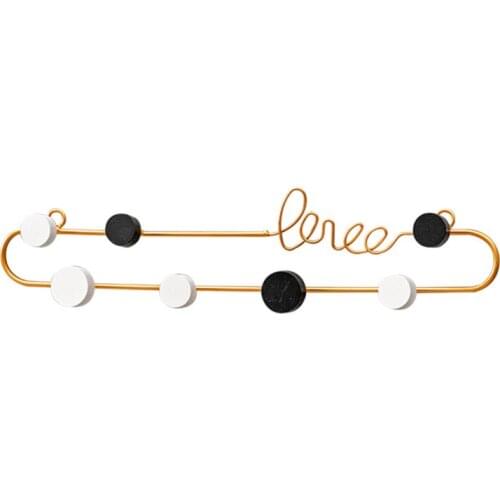 Metal frame creative cute coat hook bearing strong door rear porch decorative hook