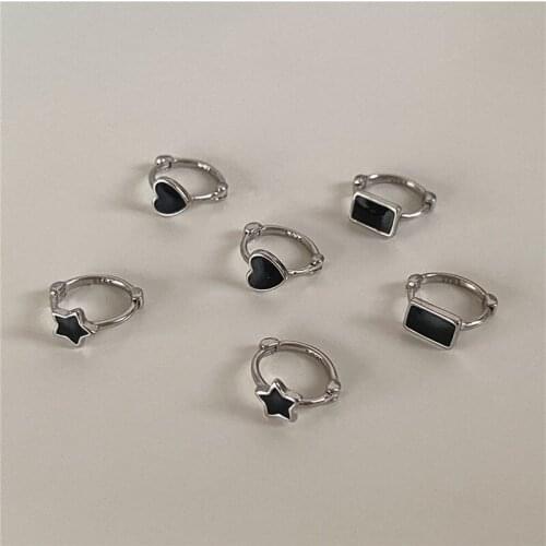 Miuoxion Retro Love Star Square Earrings Fashion Personality Party Punk Jewelry For Women Feature Namour Charm Gift All Season