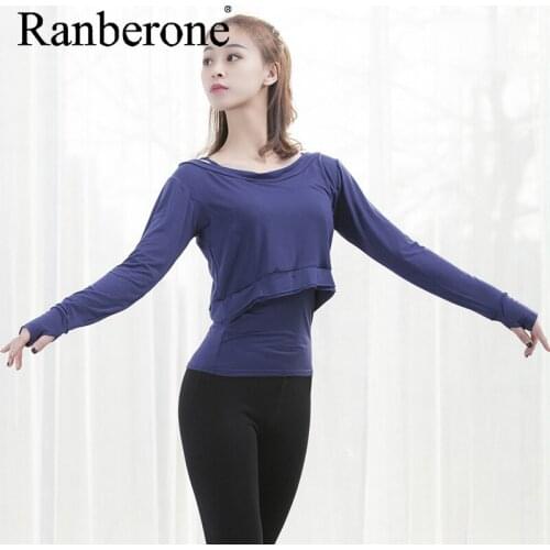 Two Piece Yoga Clothes Sport Shirts High Elastic Gym Running Breathable Long sleeve T-Shirts Running Seamless Workout Gym Crop