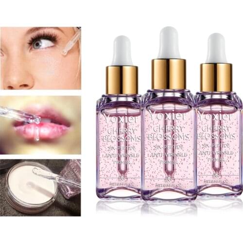 1pcs / 3pcs Makeup Base Whitening Essence Face Cherry Blossoms Professional Anti-Wrinkle Serum Foundation Primer