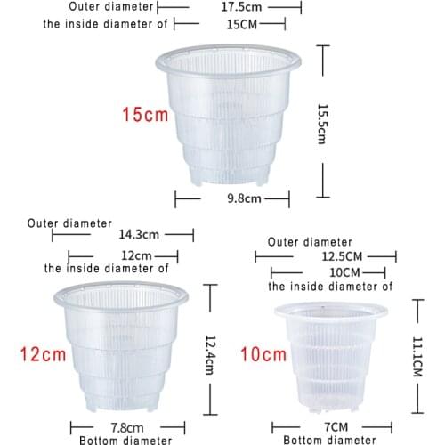 Plastic Mesh Pot Orchid Flower Planter Container Home Gardening Decor NW