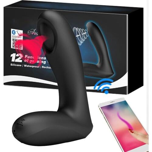 APP Control Vibrator Prostate Massage Anal Plug Butt Interactive Anal Sex Product For Couple Vaginal Vibrating Adult Sex Toys