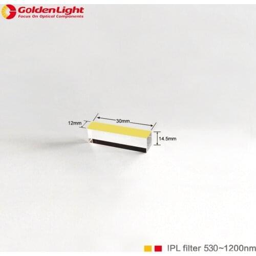 Size : 30*12*14.5mm / IPL&OPT&e-light optics filter for cosmetic laser device as material : sapphire