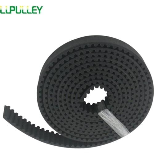 LUPULLEY 5M Timing Belt Open type 5Meters Pitch Length 5M-20mm/15mm Width 5M Black Open Timing Belts Rubber