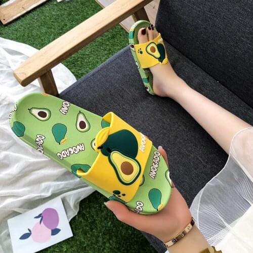 Summer Fruit Pattern Decoration Flat Sandals Open Toe Slippers Sandals Outdoor Beach Woman Sandals Casual Sandalias Womans Shoes