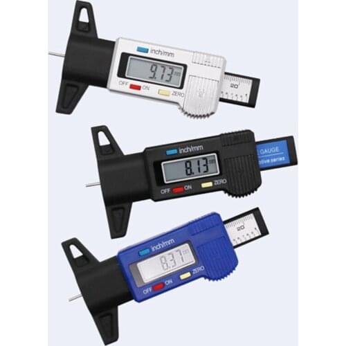 Car Tire Wear Detector Electronic Vernier Caliper Auto Type Abrasion Tester Digital Tyre Depth Gauge Meter Wear Detection Tool