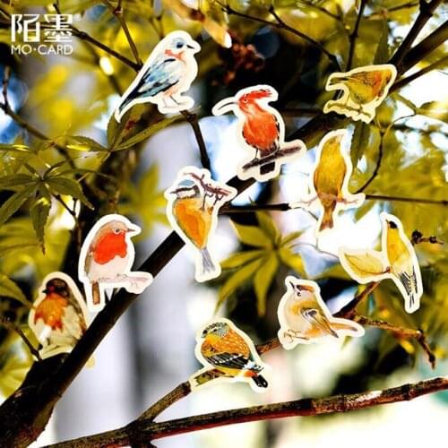 Cute Sticker Cartoon Bullet Journal Creative Pocket Book Bird Decorative Shaped Sealing Sticker Scrapbook Office School Supplies
