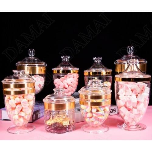 Nordic Modern Acrylic Sealed Jars Snacks Candy Storage Jar with Lid Desktop Organizer Sugar Pot Home Living Room Decoration
