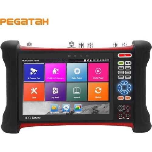 H.265 8MP IP Camera tester TVI CVI AHD SDI CVBS IP 6 in 1 CCTV Tester with TDR Cable tracer Multi-meter IP tester
