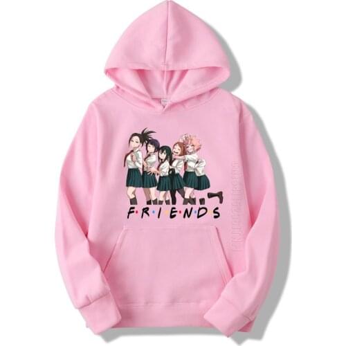 Japanese Anime My Hero Academia Unisex Hoodie Friends Tv Show Printing Long Sleeve Graphic Top For Men Women Long Sleeve Clothes