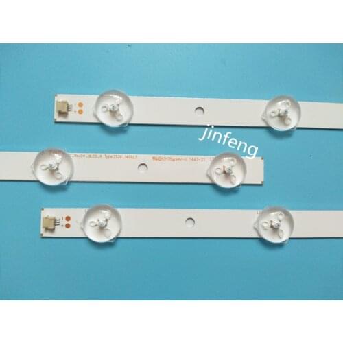 3pcs x 32 inch Universal LED Backlight Lense Aluminum Plate Strips SVA75DA03 for Samsung/ for LG for Sharp TV 9-LEDs 630mm 3v