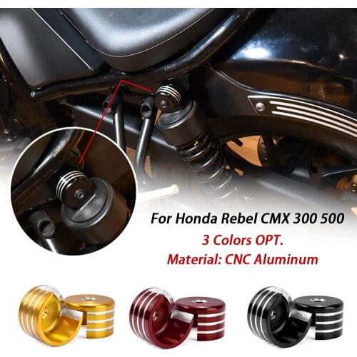 Rear Shock Absorbers Cap Guard Cover for Honda REBEL CMX 500 300 2017 2018 2019 CMX500 CMX300 Motorcycle Accessories Black Gold