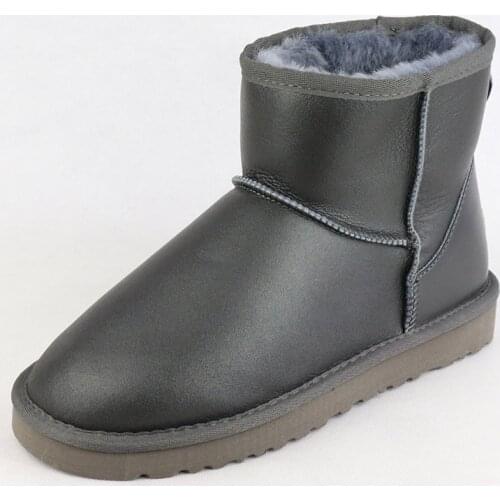 Hot Sale Top Quality Women Snow Boots Warm Winter Boots Genuine Sheepskin Leather 100% Natural Fur Women Boots Ankle Boots Shoes