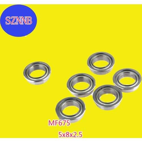 10 pcsMF75zz 5x8x2.5mm miniature thin wall precision deep groove ball bearing with side step high speed ABEC-5