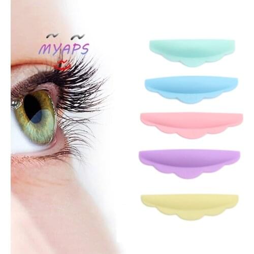5Pairs New Silicone Eyelash Perm Pad Colorful Recycling Lashes Rod Shield Lifting 3D Eyelash Curler Accessories Applicator Tools