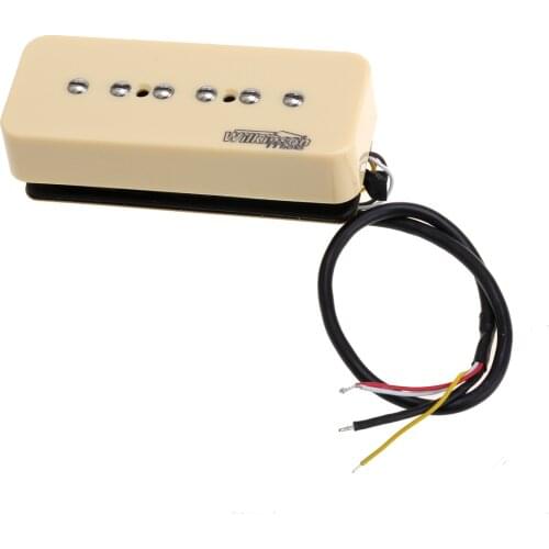 Wilkinson M Series Stacked P90 Soapbar Ceramic Single Coil Sized Humbucker Bridge Pickup for SG/LP Electric Guitar, Cream