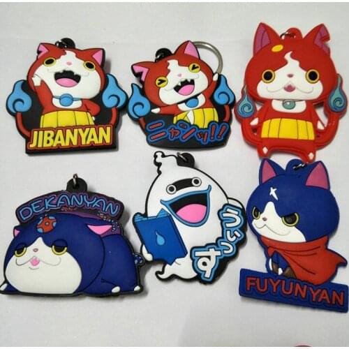 Youkai Watch Fashion Anime Toy Figures Keychain Cartoon Keyholder Birthday Unisex Gifts New