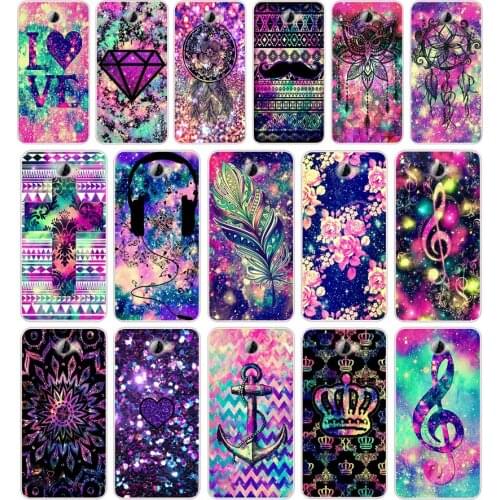 25Crown Diamond feather Silicone TPU Protective Cover Phone Case On Case For Huawei Y3 II Y5 II Nova 5T GR3 P40 Lite E Case Soft