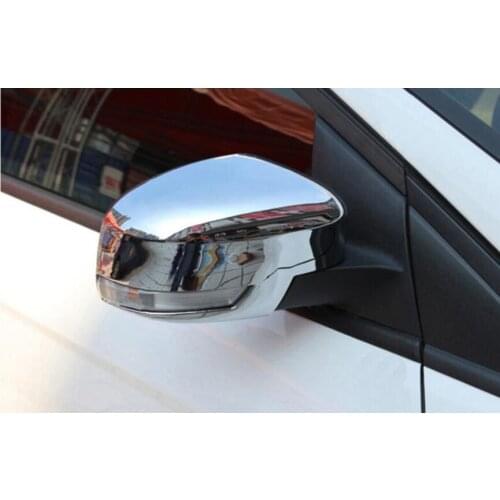 Decorative mirror cover For Ford Focus 3 2012 -2015 ABS Chrome Side Mirrors Rearview Mirror Cover Trim Trims car accessories