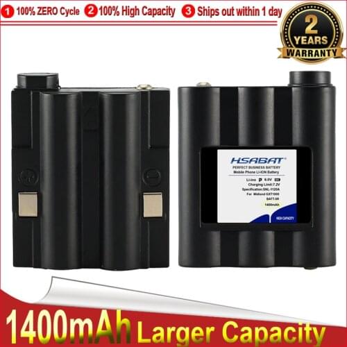 HSABAT 0 Cycle 1400mAh BATT5R AVP7 Battery for 1 Midland BATT-5R AVP7GXT Walkie Talkie and Other GXT Series GMRS Radios