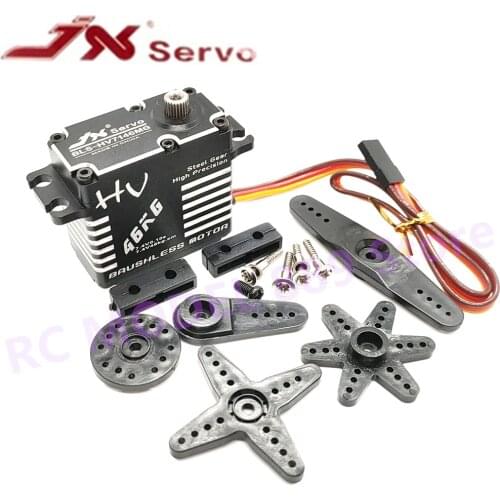 JX BLS-HV7146MG 46kg Brushless High Precision Steel Gear Full CNC Digital Servo For 1/5 RC Car Truck Helicopter Robot