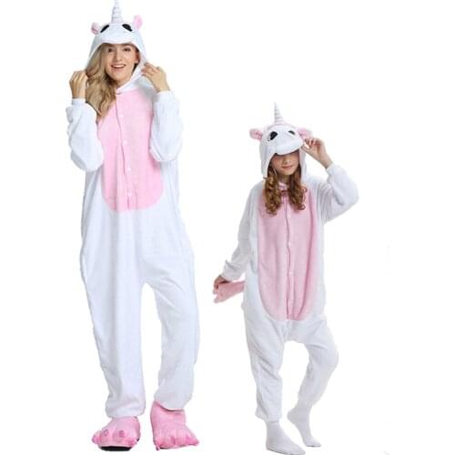 Girls Boys Stitch Unicorn Onesies 2020 Kids Winter Pajamas Set Children Unicorn Cartoon Anime Animal Pajamas Sleepwear