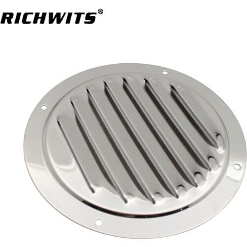 2PC 4" Stainless Steel Round Air Vent Louver Vent Grille Ventilation For Yacht Boat Rv Accessories Camping Car Camper Van Parts