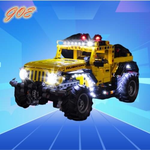 LED Light Kit For 42122 Compatible With High-tech Series Jeep Wrangler Building Blocks Toys(NOT Include Model)