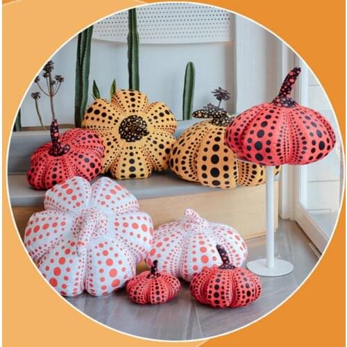 Creative Pumpkin Plush Toy Halloween Photography Props Party Decor Stuffed Vegetable Pumpkin Shaped Pillow 22/30cm